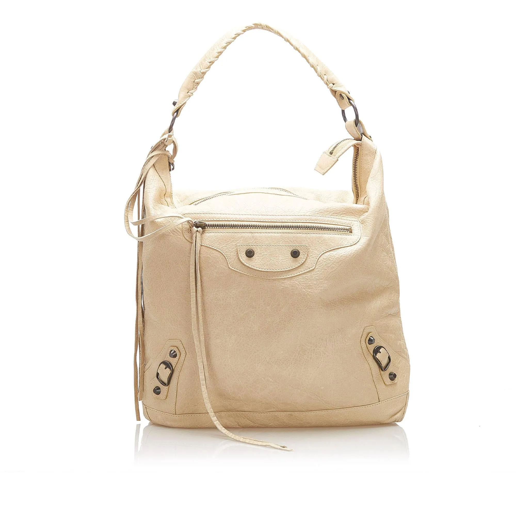 Balenciaga Motocross Classic Day Leather Shoulder Bag (SHG-22375)