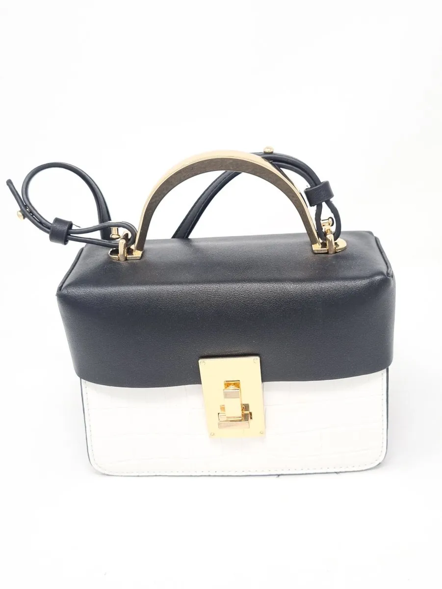 Black & White Box Mini Handbag