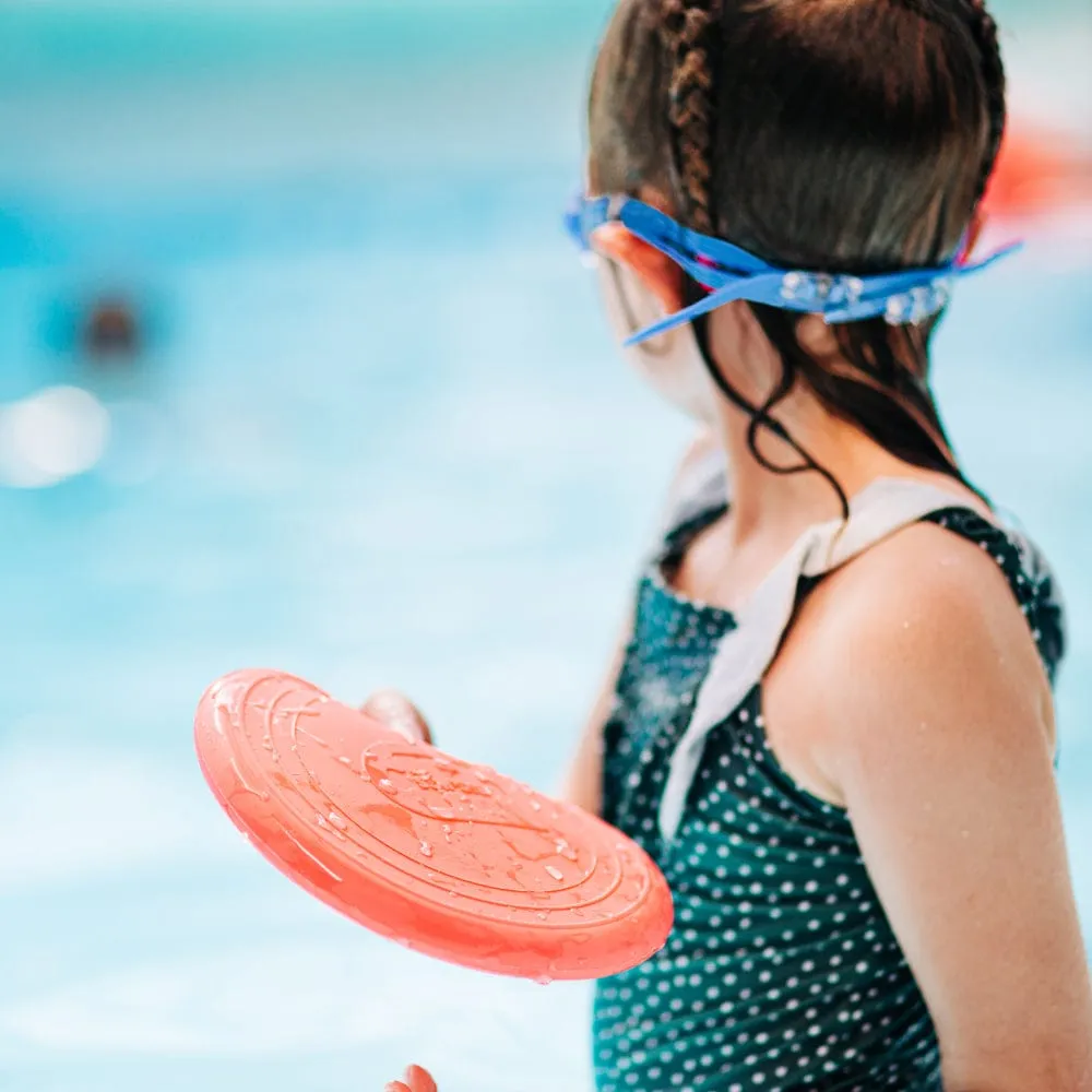 Coral Pink Silicone Bucket, Flyer and Spade Set