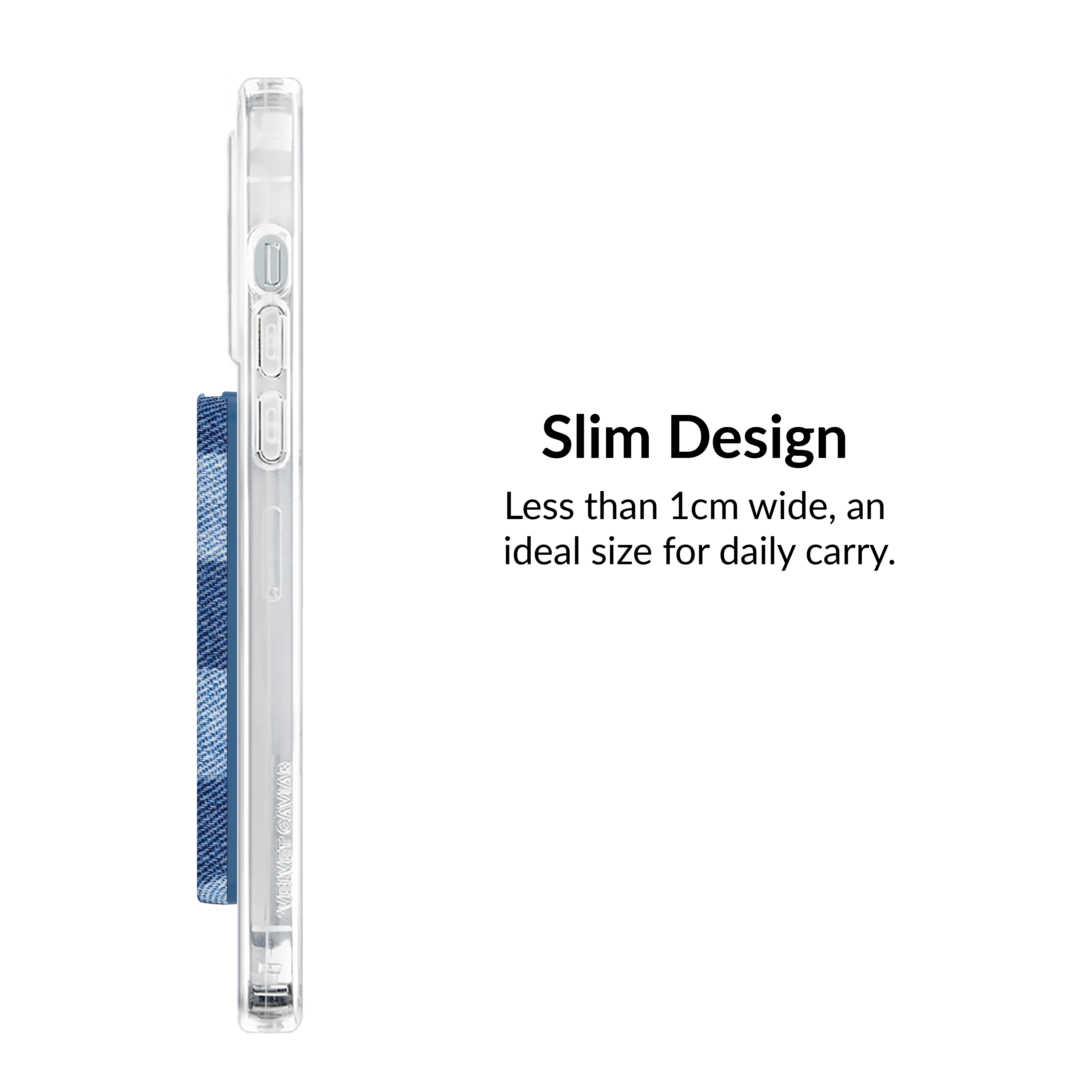 Denim Checker Magsafe Wallet