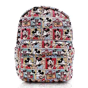 Finex Mickey & Minnie Mouse Comic Backpack - Multi-Comic Design, Versatile Organizer