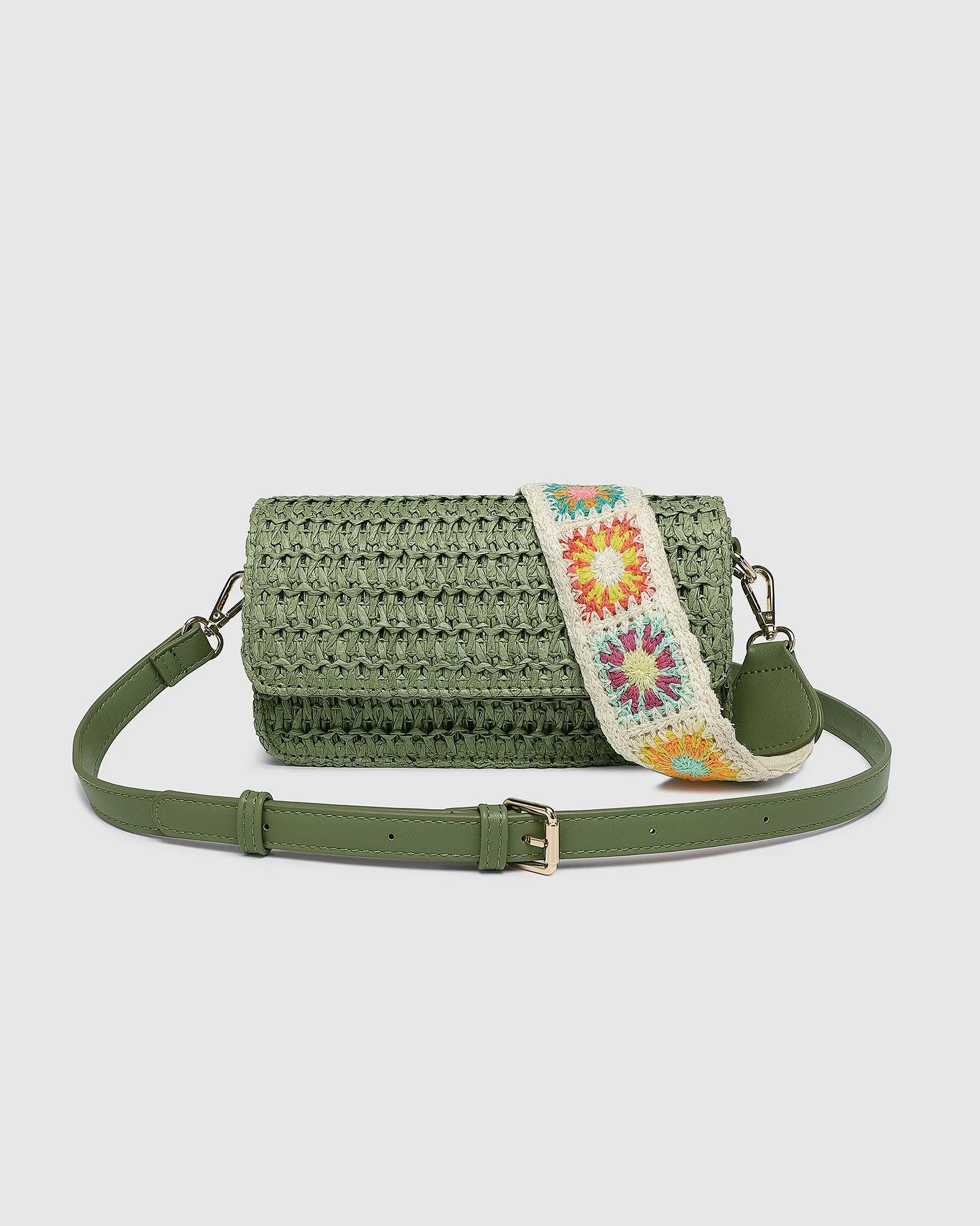 Freya Raffia Crossbody Bag