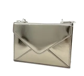 Glamour Pewter Box Clutch Bag