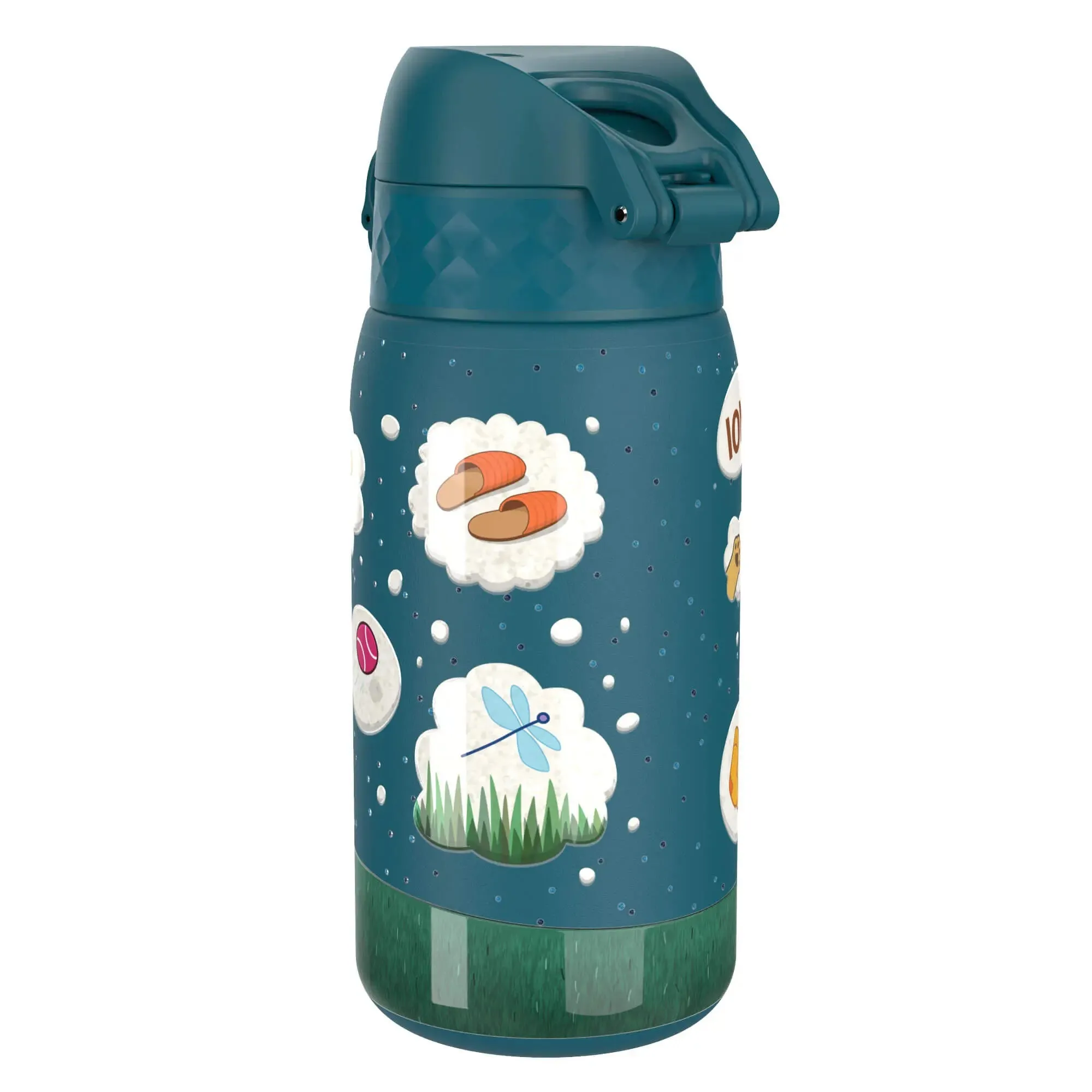 Leak Proof Kids Water Bottle, Stainless Steel, Dog Dreaming, 400ml (13oz)