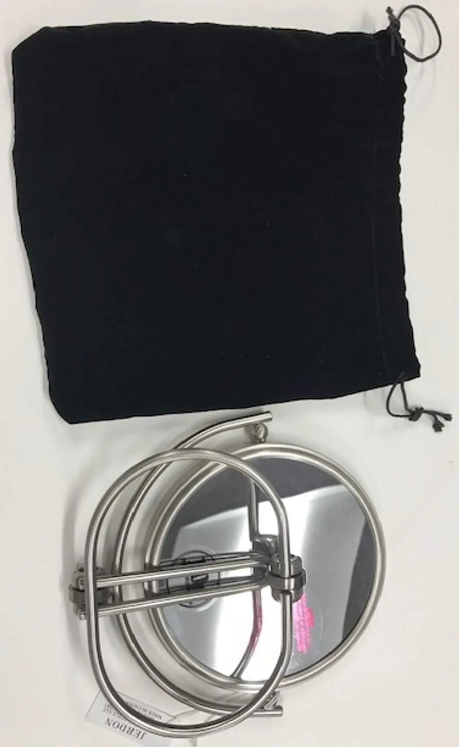 MC450N 10X Folding Travel Mirror, Nickel Finish