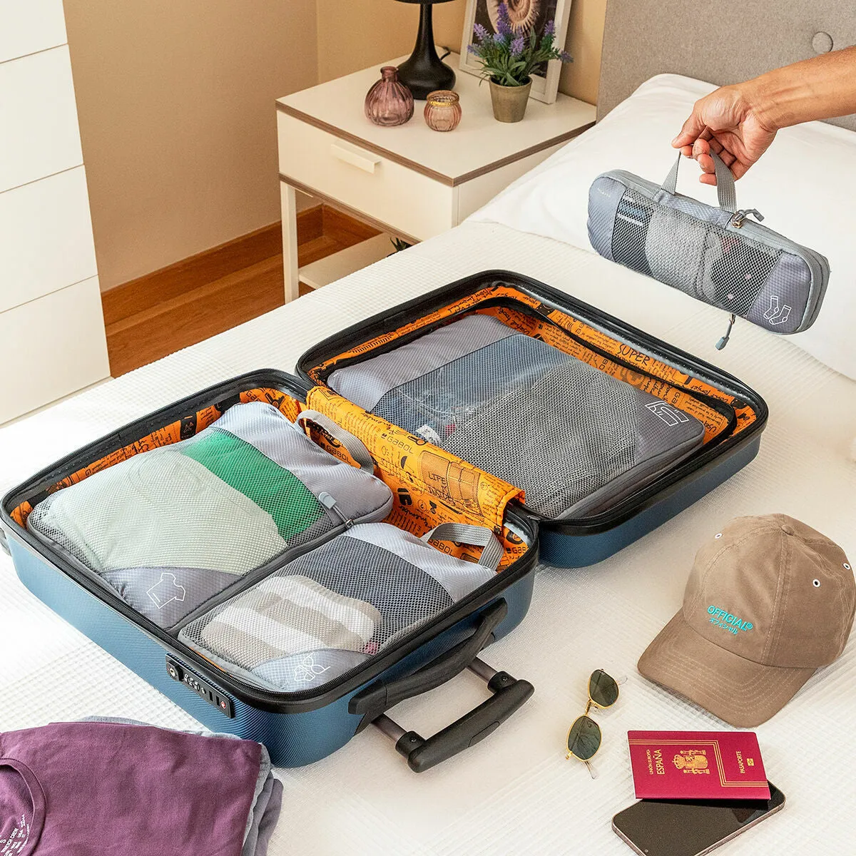 Suitcase Organiser Compression Bags (4pc)