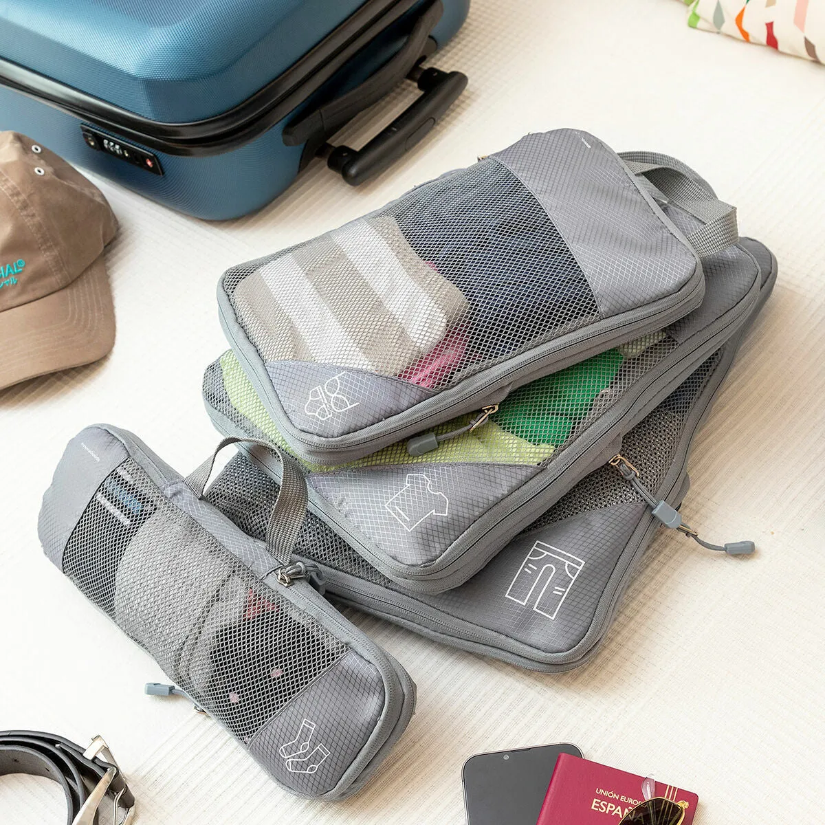 Suitcase Organiser Compression Bags (4pc)