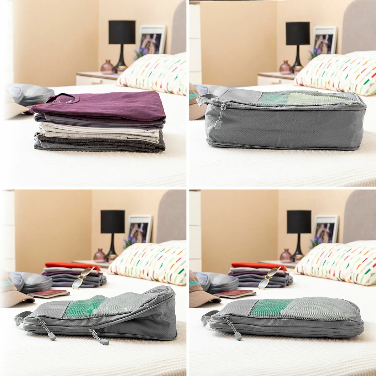 Suitcase Organiser Compression Bags (4pc)