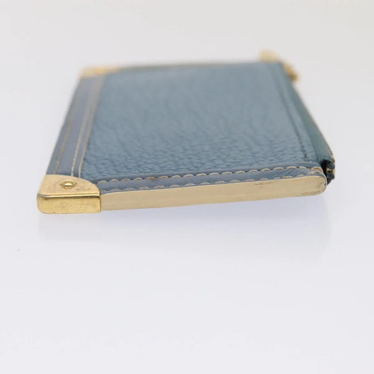 Trendy Inspired Louis Vuitton Suhari Pochette Cles Coin Purse Blue M91825 Lv Auth 87371