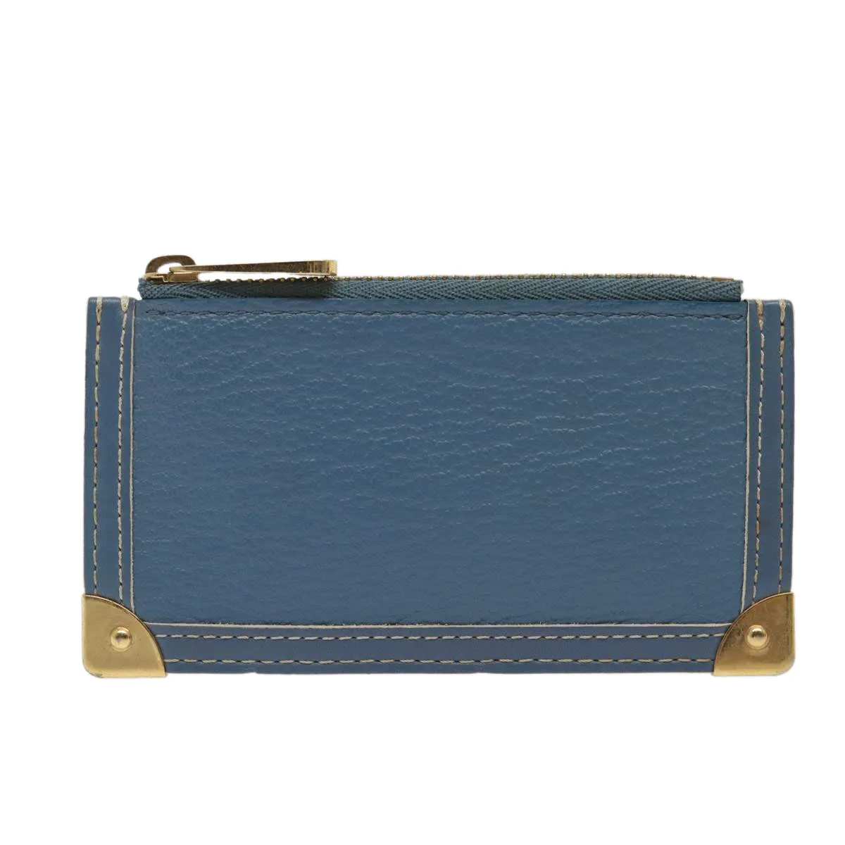 Trendy Inspired Louis Vuitton Suhari Pochette Cles Coin Purse Blue M91825 Lv Auth 87371