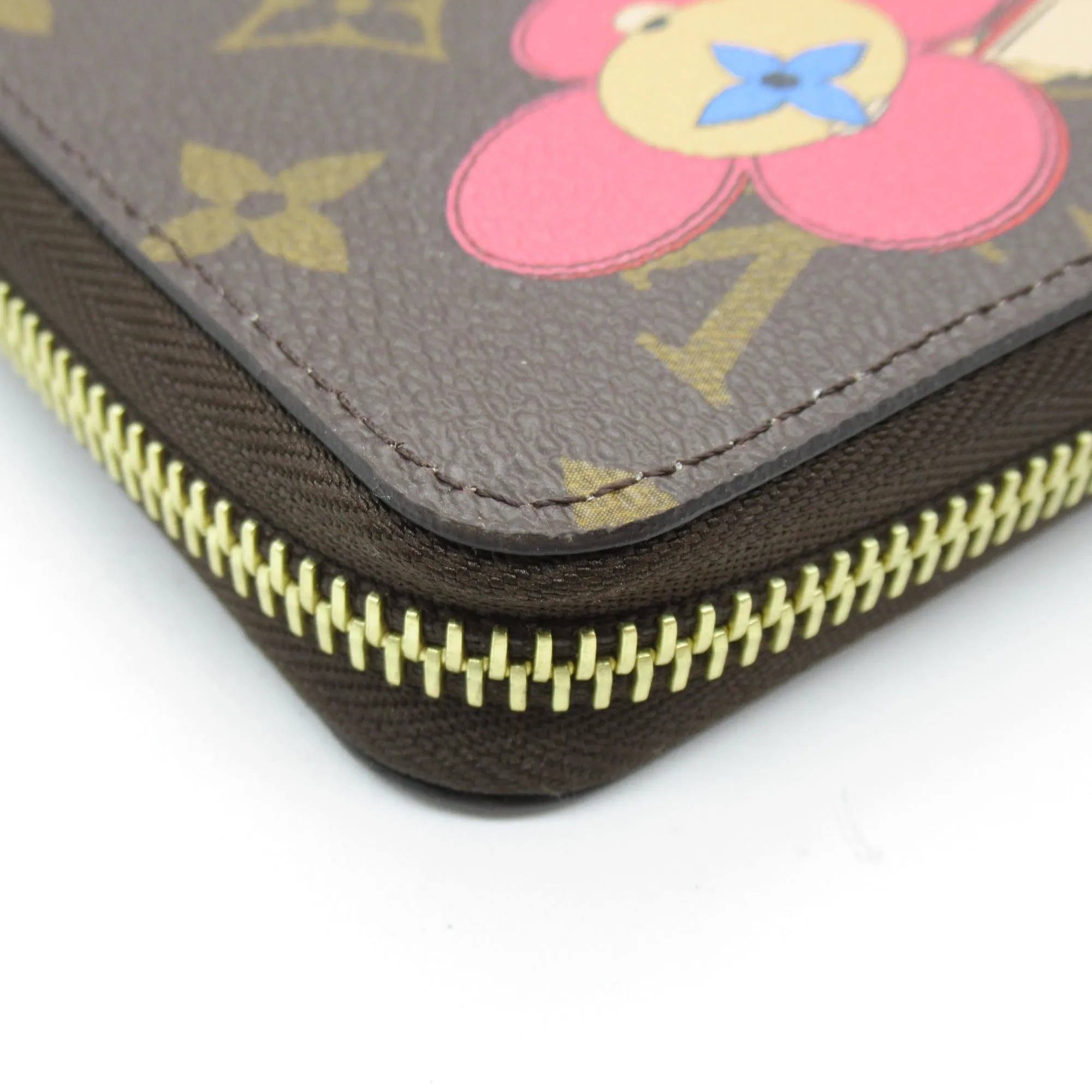 Trendy Inspired Louis Vuitton Zippy Wallet Japan Only Brown Rose Valerine Pvc Coated Canvas Monogram Vivienne M69054