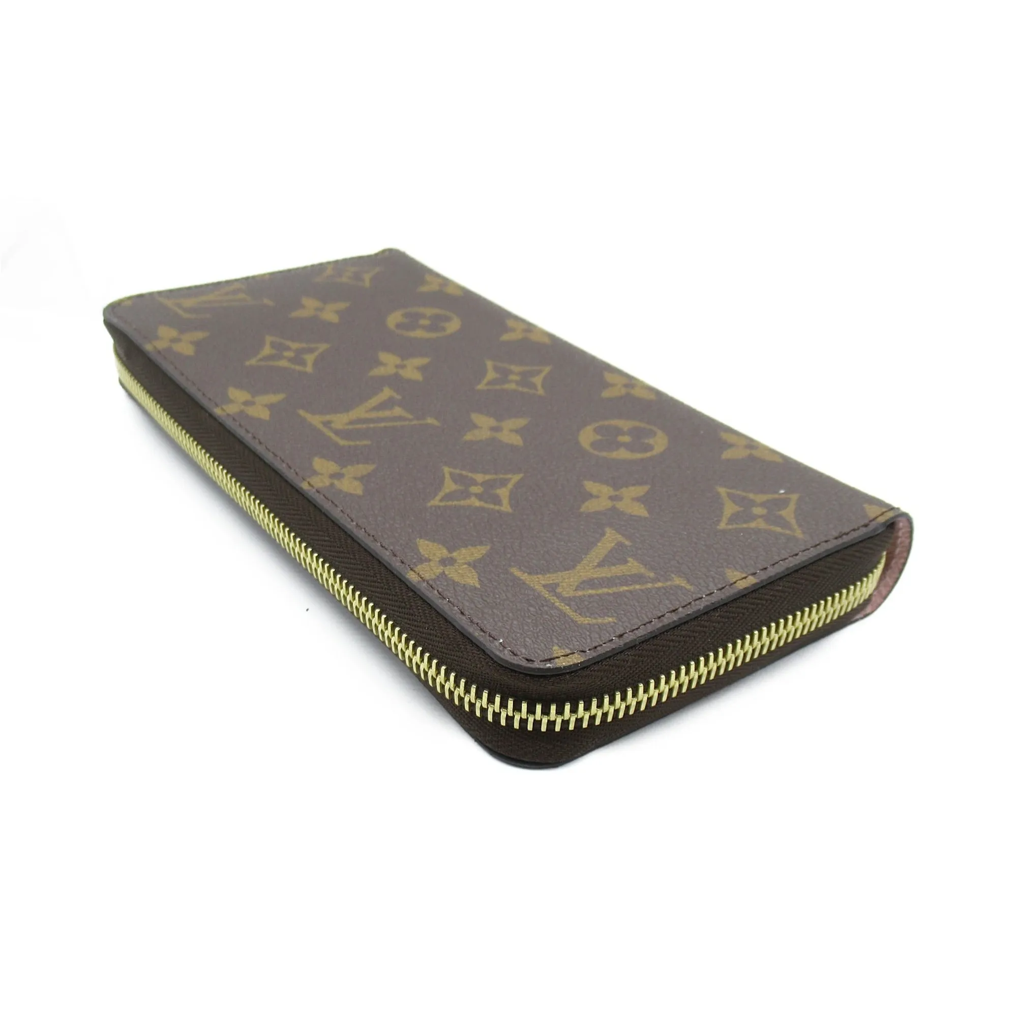 Trendy Inspired Louis Vuitton Zippy Wallet Japan Only Brown Rose Valerine Pvc Coated Canvas Monogram Vivienne M69054