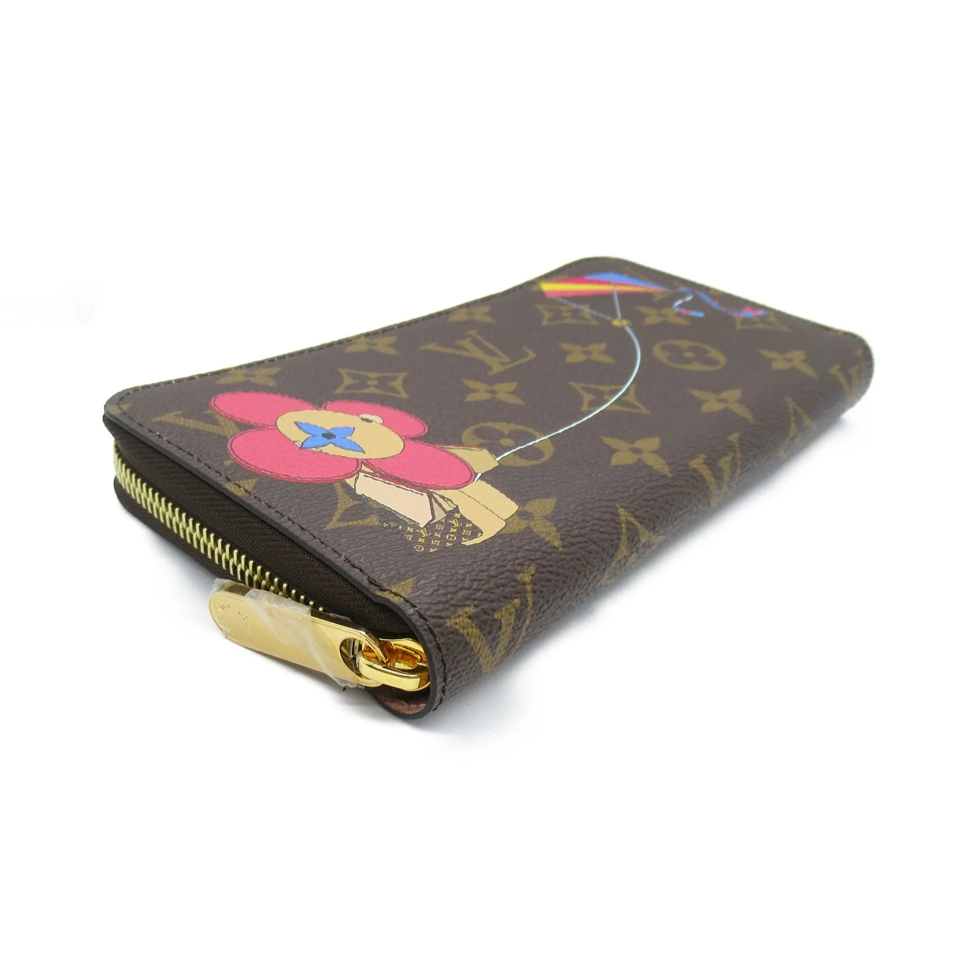 Trendy Inspired Louis Vuitton Zippy Wallet Japan Only Brown Rose Valerine Pvc Coated Canvas Monogram Vivienne M69054